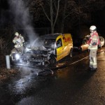 DHL-Auto abgefackelt