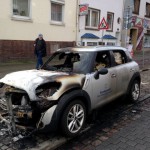 Bundeswehrauto angezündet