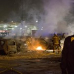 Auto der Bundespolizei abgefackelt