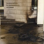Brandanschlag auf Senatsverwaltung für Stadtentwicklung