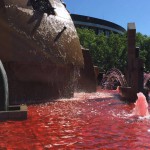 Rote Brunnen gegen Asylrechtsverschärfung