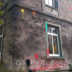 Farbe gegen Burschenhaus