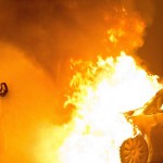 Auto von ThyssenKrupp abgefackelt