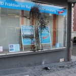 Farbbeutel gegen AfD-Büro