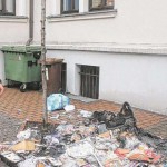 Mülltonne vor DPolG-Geschäftsstelle abgefackelt