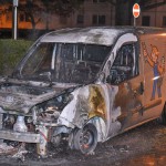Wisag-Kleintransporter abgebrannt