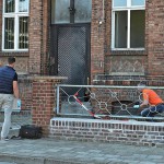 Feuer an Polizeiwache entzündet