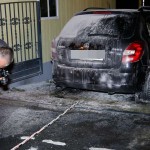 Auto von Lars Franke (ProChemnitz) abgefackelt
