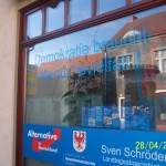 Scheibe bei AfD-Büro eingeworfen