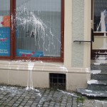 Farbe gegen AfD-Wahlkreisbüro