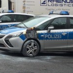 Brandanschlag auf Polizeiauto