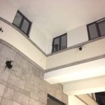 Farbe gegen Gebäude der CG-Gruppe