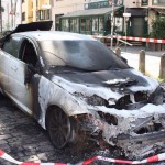 Jaguar abgefackelt