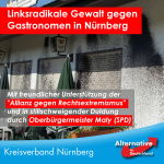 Bitumen gegen AfD-Veranstaltungsort