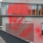 Paint attack on the House of German Industry