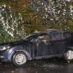 Auto mit Nazi-Aufkleber ausgebrannt