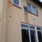 Farbe gegen Haus von Nicole Jordan (AfD)