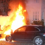 Porsche abgefackelt
