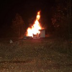Brandanschläge im Umfeld des Tagebaus Hambach