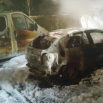Naziauto abgefackelt