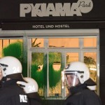 Farbe und kaputte Scheiben für sanierten Schanzenhof