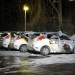 Sechs Securitas-Autos abgefackelt
