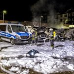 Brandanschlag auf Polizeifuhrpark