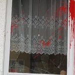 Farbe und Steine für AFD-Funktionäre