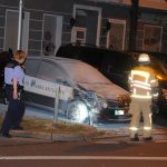 Auto von Sicherheitsdienst angezündet
