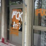 Farbe gegen AfD-Veranstaltungsort