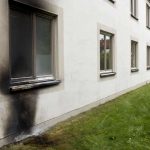 Brandstiftung an Polizeigebäude
