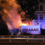 STRABAG-Lkw abgefackelt