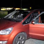 Farbe gegen Haus von Frank Hansen (AfD), Auto demoliert