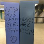 Bauschaum in Fahrkartenautomaten