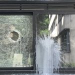 Farbe und Steine gegen CDU-Kreiszentrale