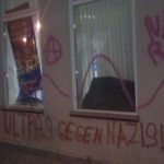 Glasbruch bei AfD-Büro