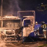 Lkw von DB Schenker abgefackelt