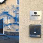 Farbe gegen Büro von Jens Maier (AfD)