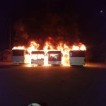 Vier Busse abgefackelt