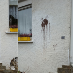 Farbbeutel gegen Haus von Karl Hermann Bolldorf (AfD)