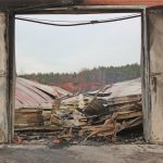 Hähnchenmaststall niedergebrannt