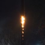 Vodafone-Funkmast brannte