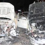 Geländewagen angezündet