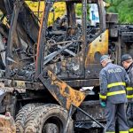 Zwei Eurovia Vinci-Bagger angezündet