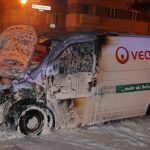 Veolia-Transporter angezündet