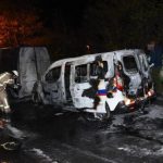 Transporter von GA tec und Eurovia Vinci angezündet