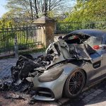 Luxus-Mercedes abgebrannt