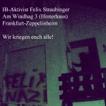 Farbe gegen Wohnhaus von Felix Straubinger (IB)