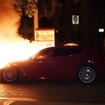 Porsche Panamera abgefackelt