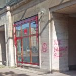 Steine gegen SPD-Büro